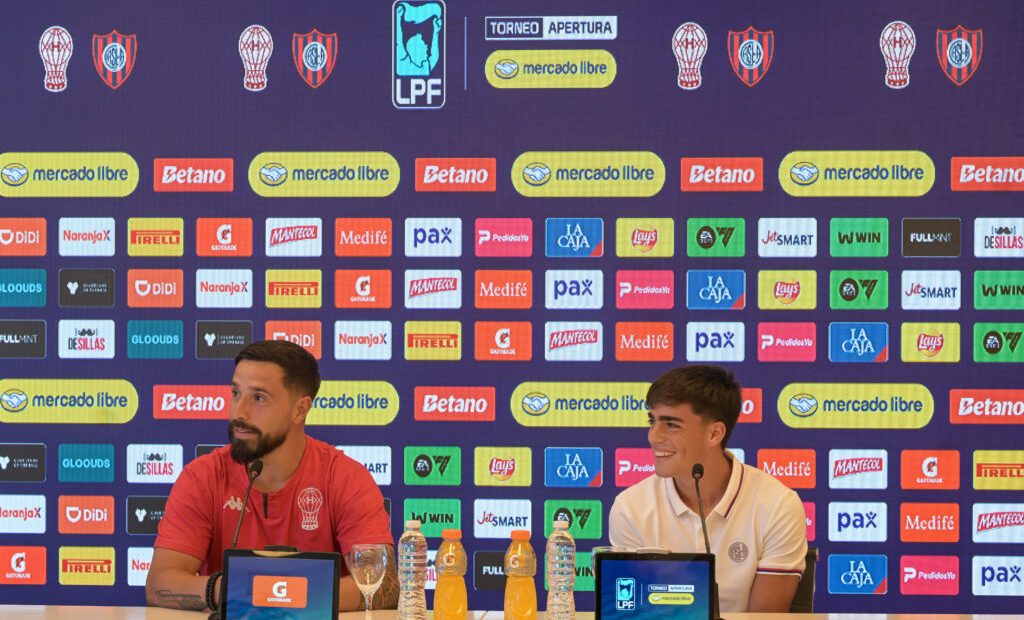 Rueda de prensa del jugador del San Lorenzo Teo Rodríguez antes del partido contra el Huracán