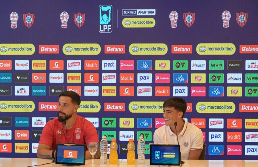 Rueda de prensa del jugador del San Lorenzo Teo Rodríguez antes del partido contra el Huracán